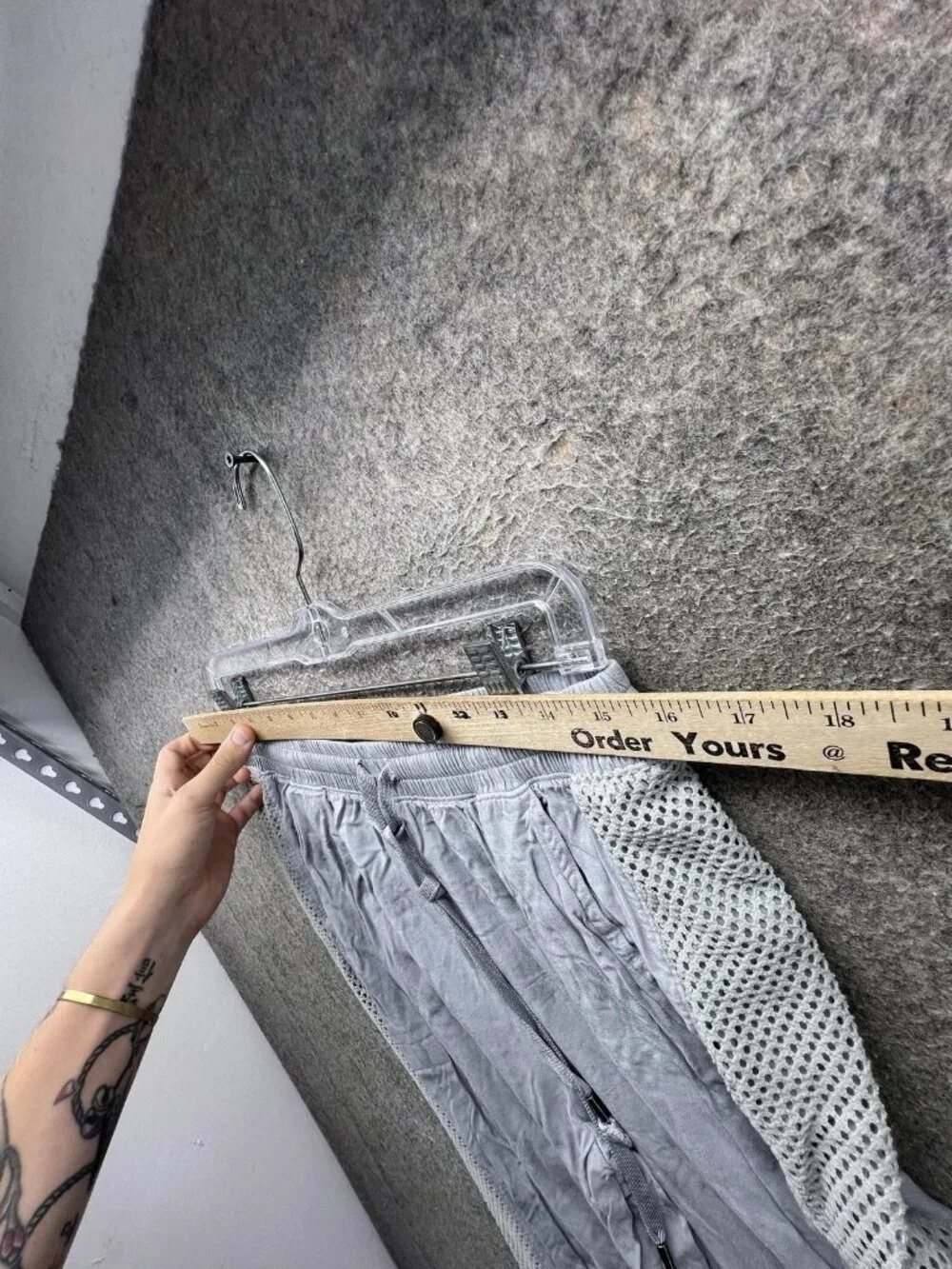 FP Movement Jogger Pants Womens Small Gray Mesh Panel Elastic Waist Yoga Gym